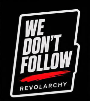 We Don't Follow Sticker