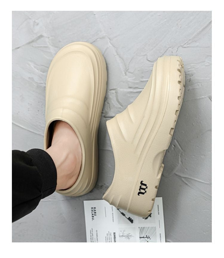 Men's Waterproof Non-Slip Work Shoes - Chef Kitchen Hospital EVA Slip-On Casual Footwear